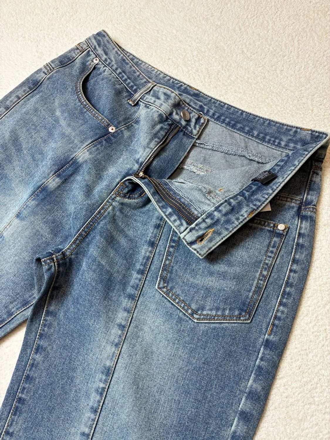 낫포너드 백 포켓 믹스드 데님 팬츠 PN6638 상품이미지3