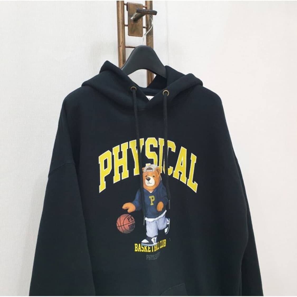 피지컬 에듀케이션 곰돌이 후드티 XL 상품이미지2