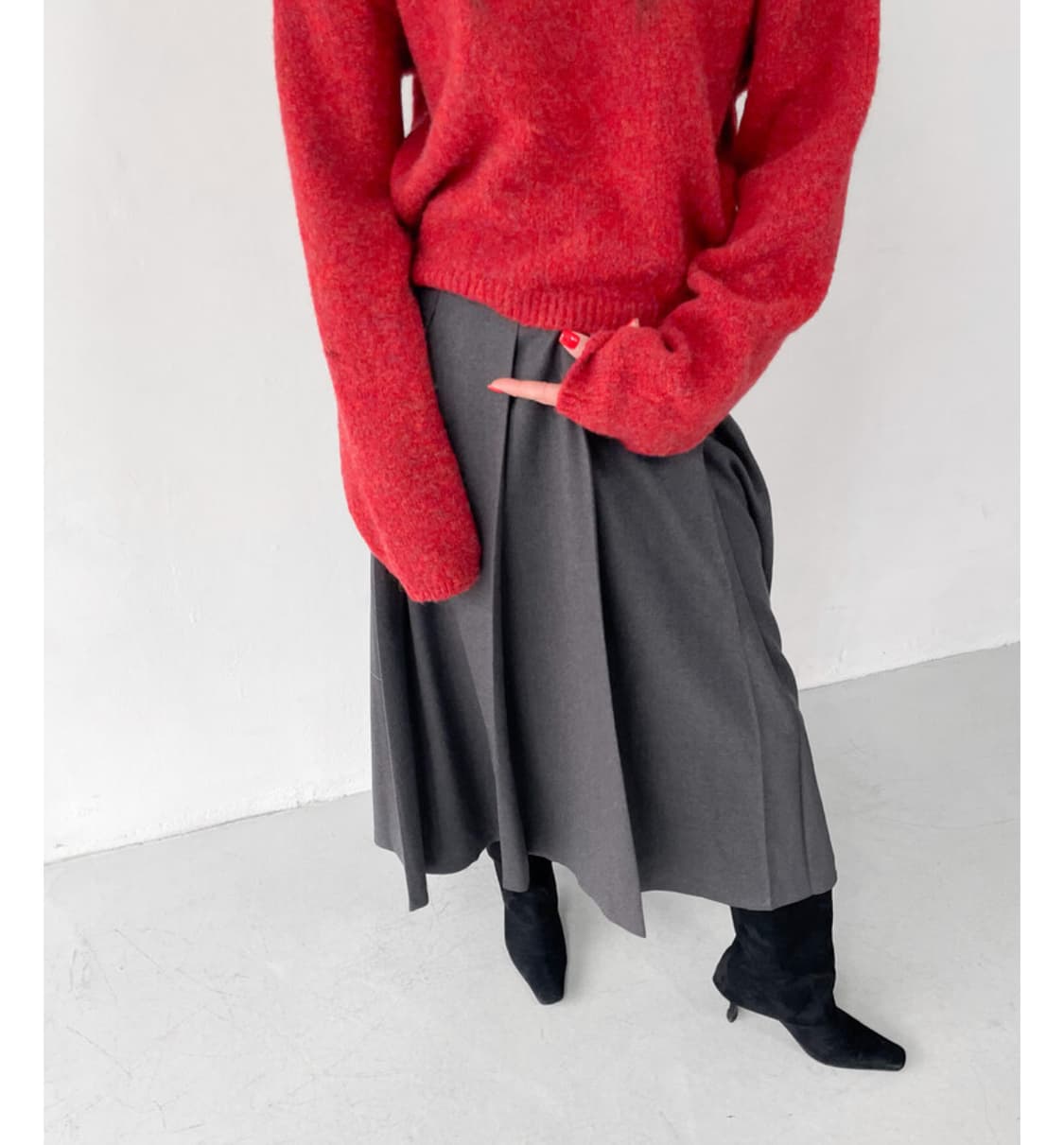 [rapture] 랩쳐 니트 MY DAY WOOL KNIT (red) 상품이미지2