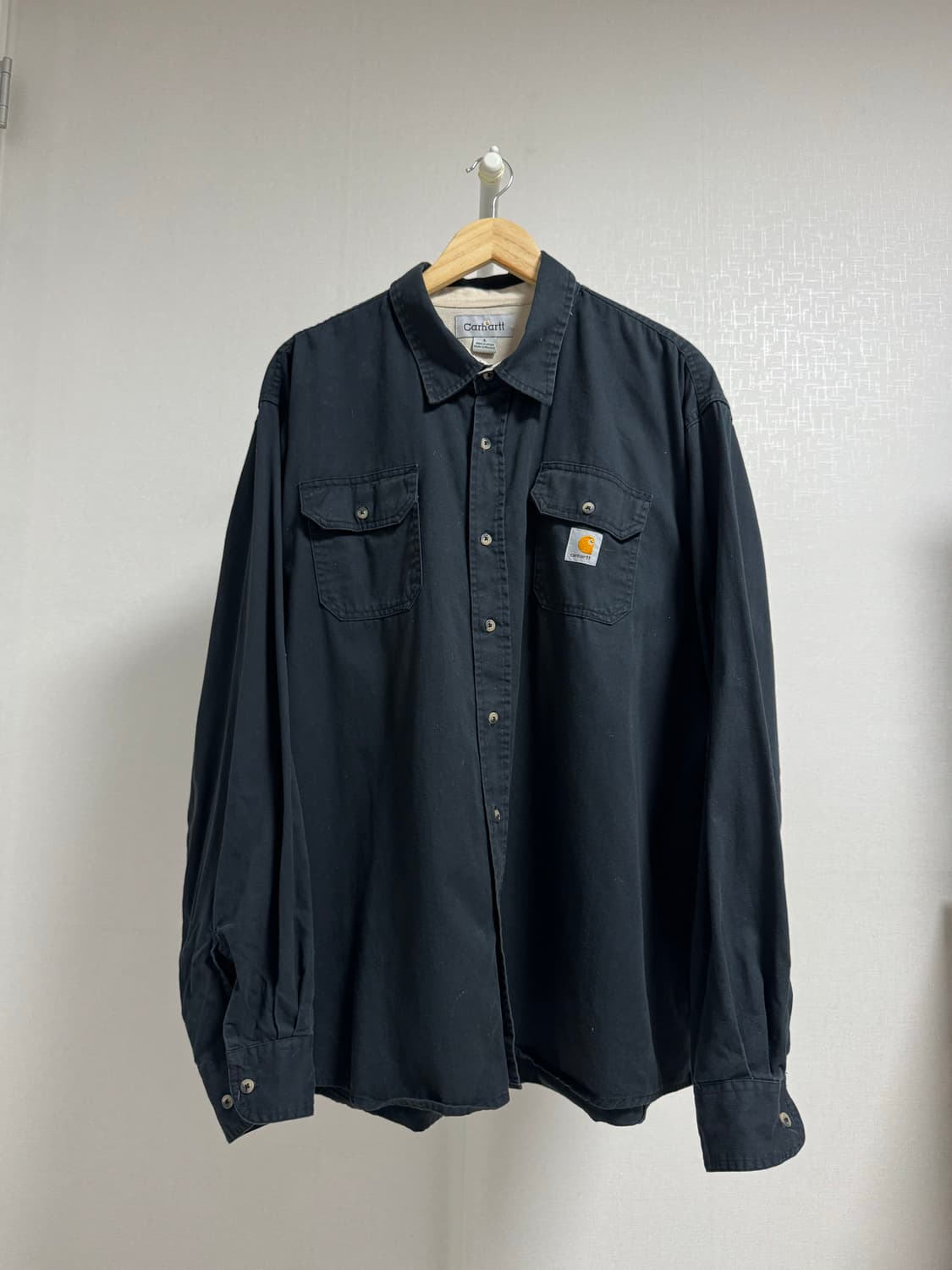 칼하트 워크셔츠 블랙 L 상품이미지1