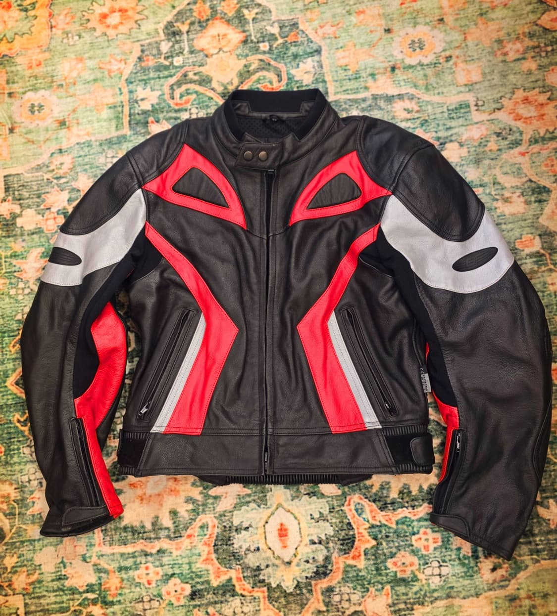 BF Hardwear소가죽 크롭 레이싱 오토바이 레더자켓 상품이미지1