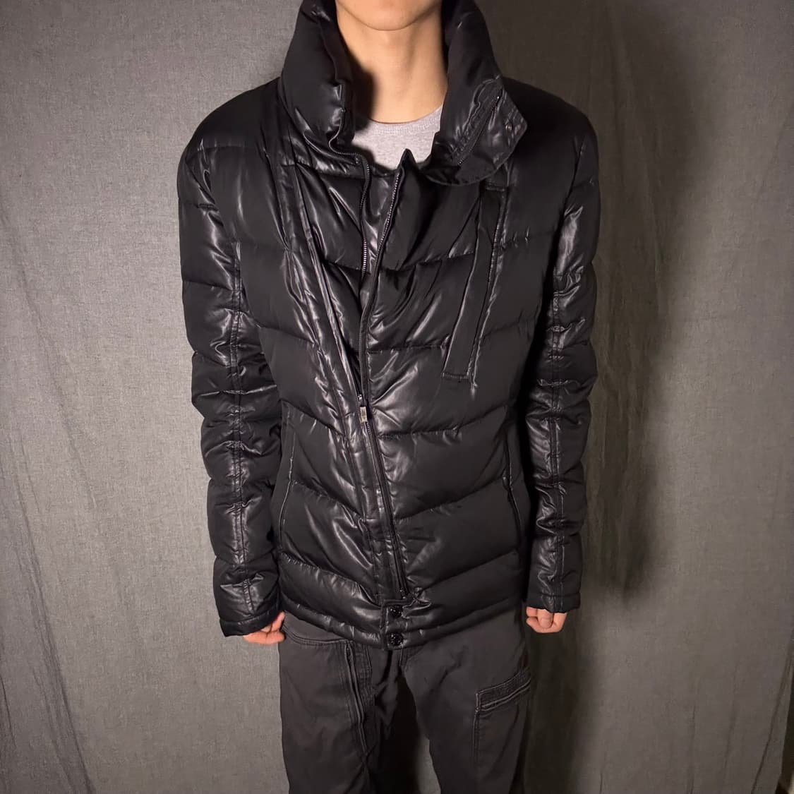 엠포리오 아르마니 구스다운 사선 투웨이 패딩 상품이미지2