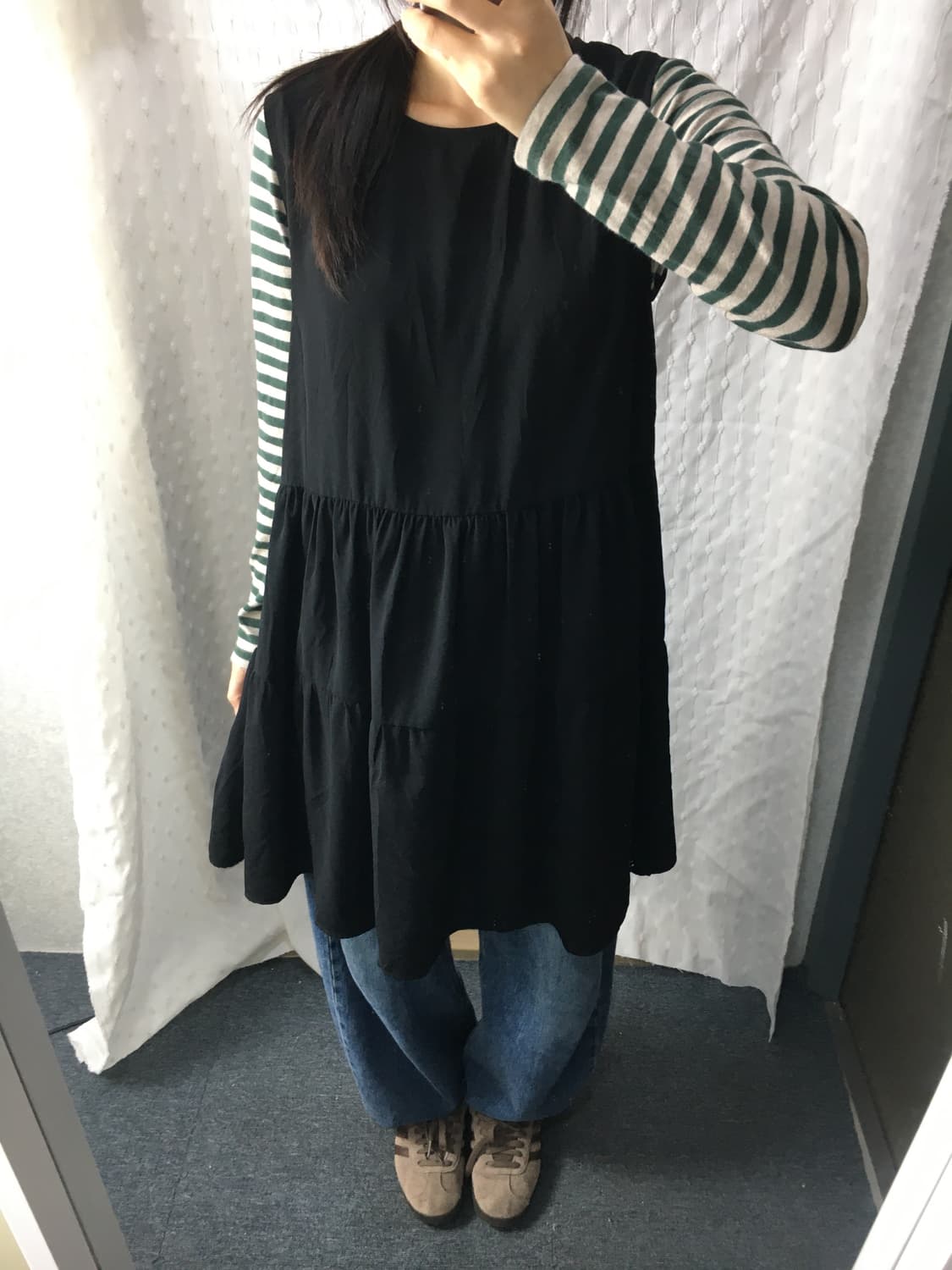 블랙 민소매 원피스 상품이미지5