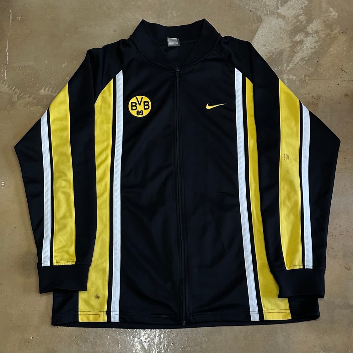 2XL 나이키 도르트문트 블랙 옐로우 배색 트렉탑 상품이미지2