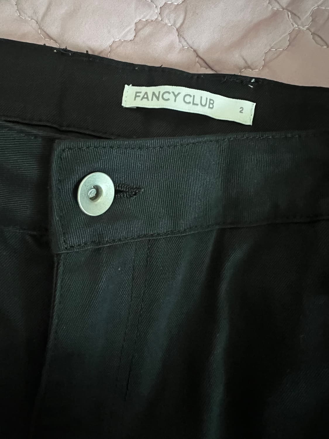 팬시클럽 디테쳐블 카고 스트랩 팬츠 블랙 상품이미지3