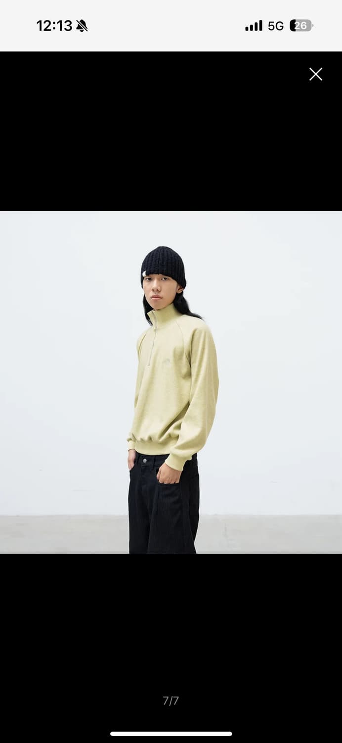 999휴머니티 하프집업 니트 상품이미지7