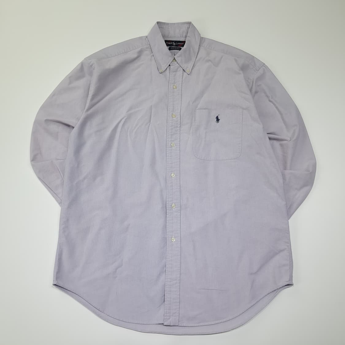 CL657 M 폴로 90s 코튼 빅셔츠 라벤더 셔츠 남방 상품이미지1