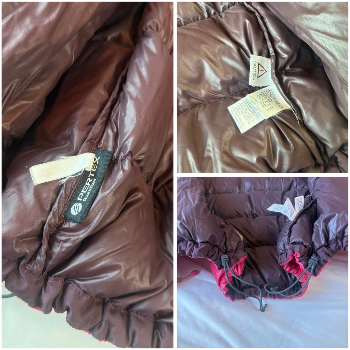 노스페이스 퍼텍스 퀀텀 초경량 패딩 (L) 마룬색상 상품이미지8