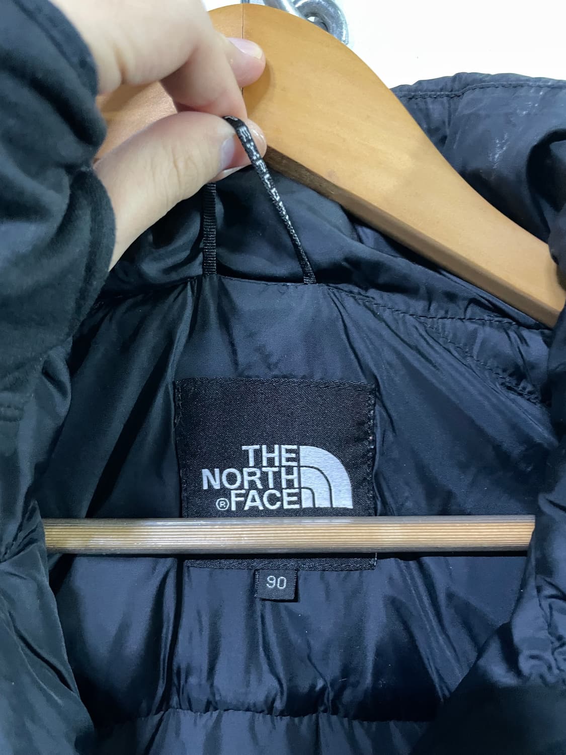 노스페이스 눕시 패딩 95-100 사이즈 그레이 희귀 색상 상품이미지6