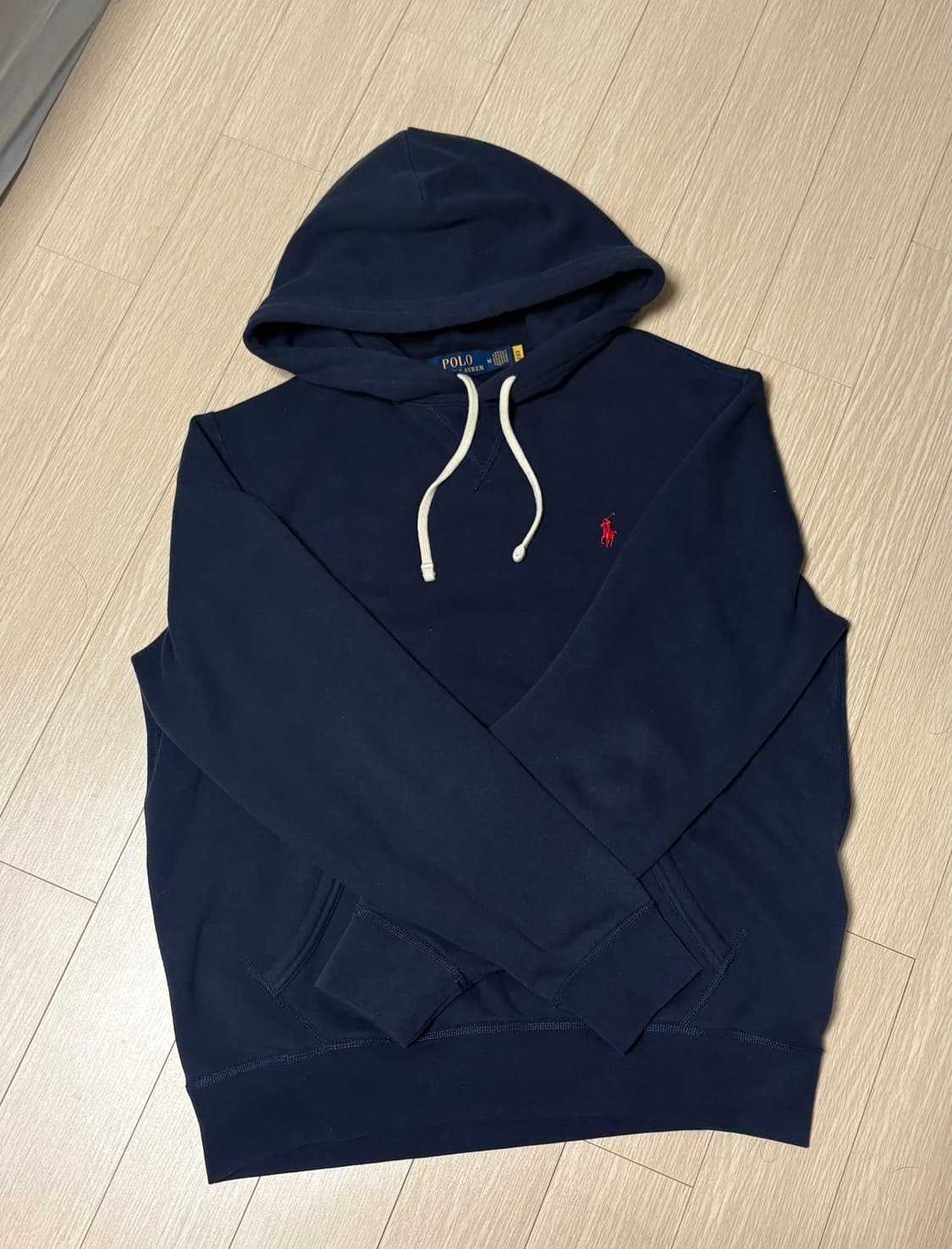 폴로 네이비 후드 M 상품이미지2