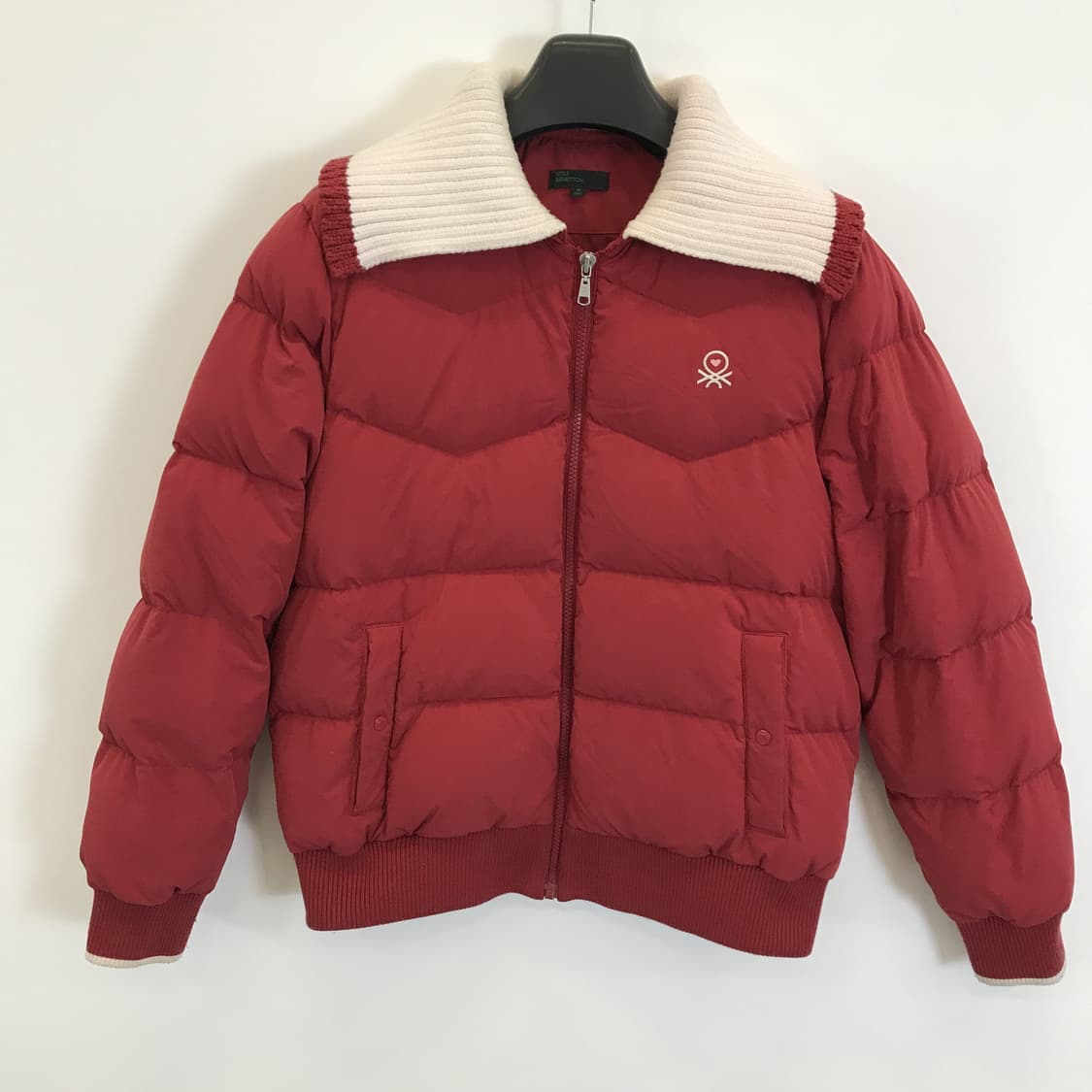 베네통 니트카라 덕다운패딩점퍼 [여성M] 상품이미지1