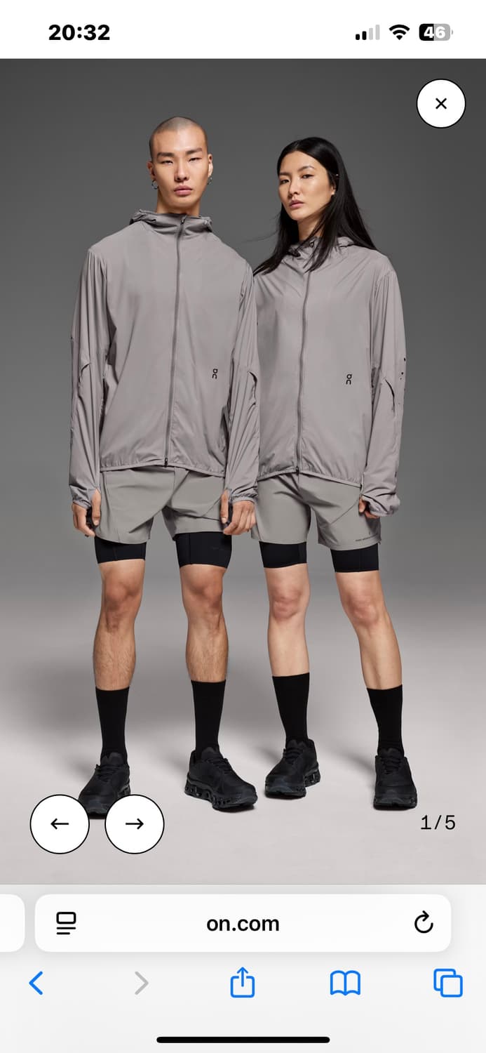 On러닝 x post archive faction (paf) 윈드브레이커 상품이미지1