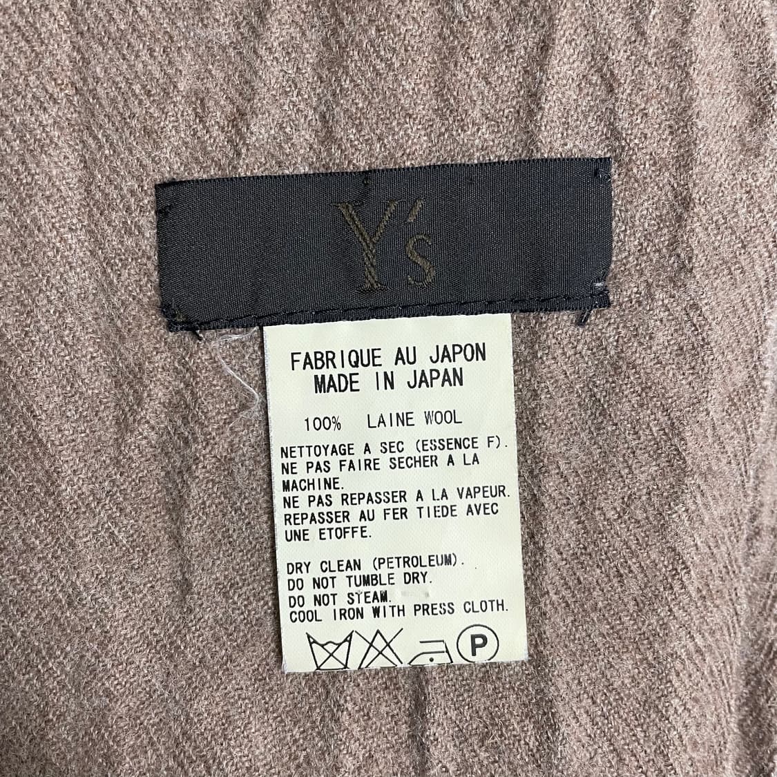 요지 야마모토 와이즈 울 머플러 상품이미지4