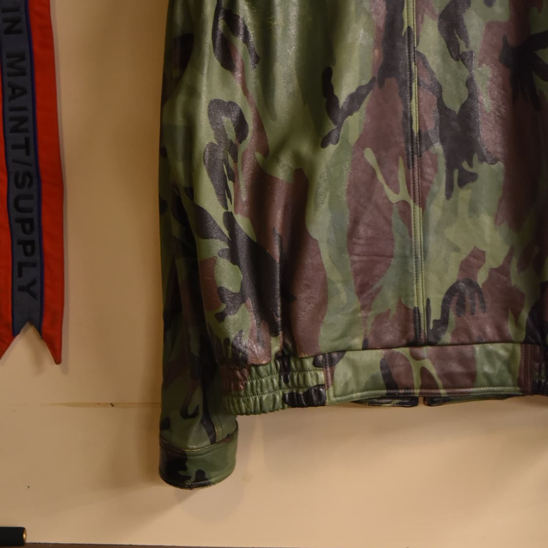 우드랜드 카모 가죽 플라이트 자켓 (105) 상품이미지8