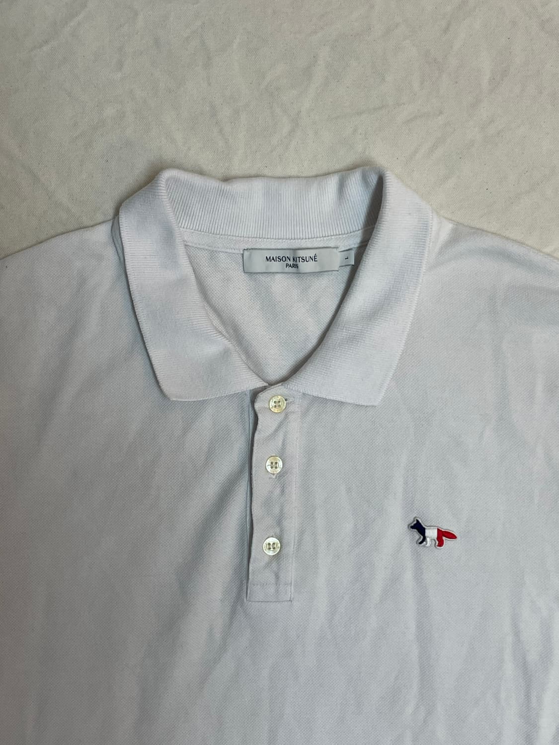 메종키츠네 카라 반팔티 상품이미지2