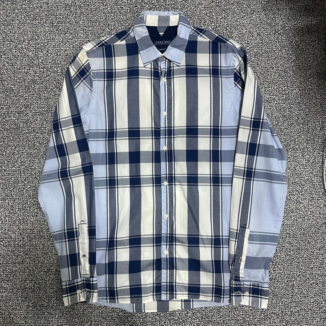 (M) 자라 ZARA 체크 셔츠 남방 상품이미지1