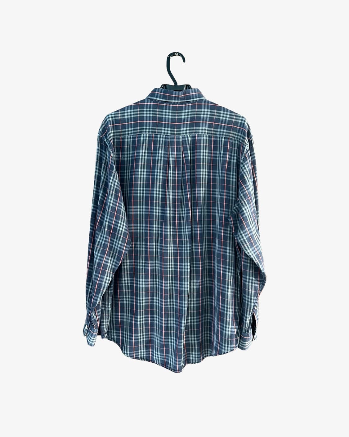 [XL] 버버리 네이비 체크 셔츠 상품이미지2