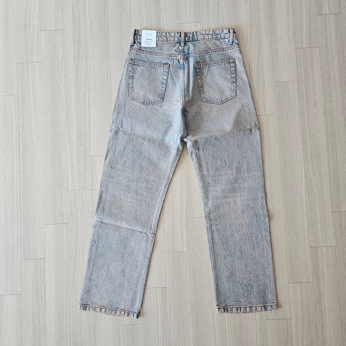 42 새제품) 자라 메탈릭 이펙트 코팅 진 청바지 체감 33 34 43 상품이미지3