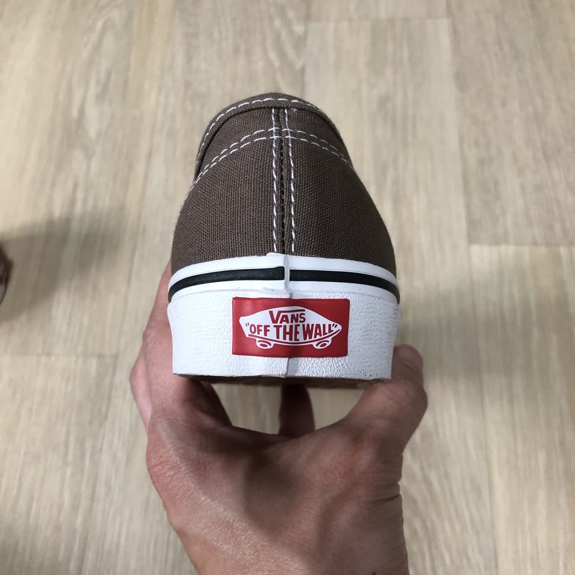 (230) 새상품 반스 VANS 어센틱 워시드 브라운 스니커즈 상품이미지6