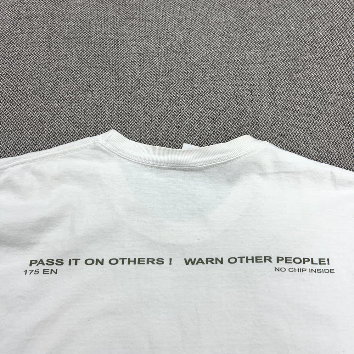 슈프림 워닝 화이트 반팔(L) 상품이미지7