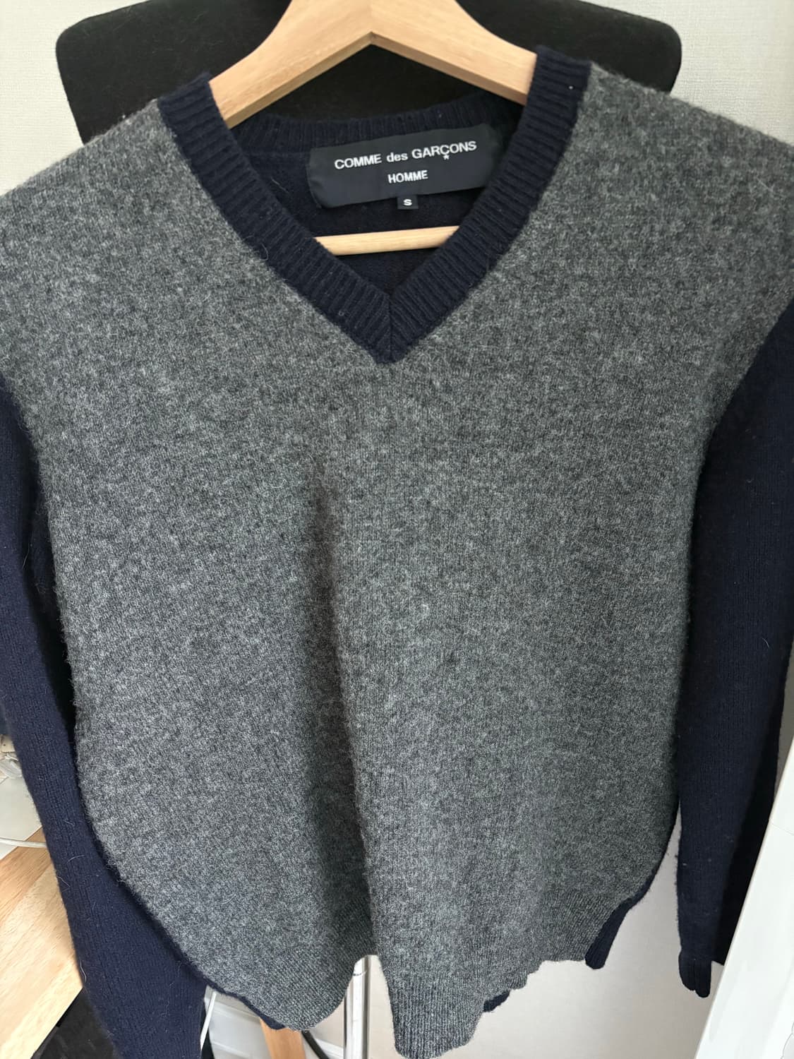Comme des garçon 멜란지 니트 상품이미지2
