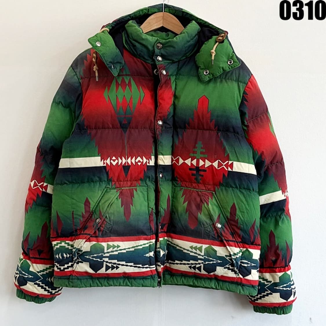 폴로 랄프로렌 네이티브 패턴 다운 패딩 자켓 L 0310 상품이미지1
