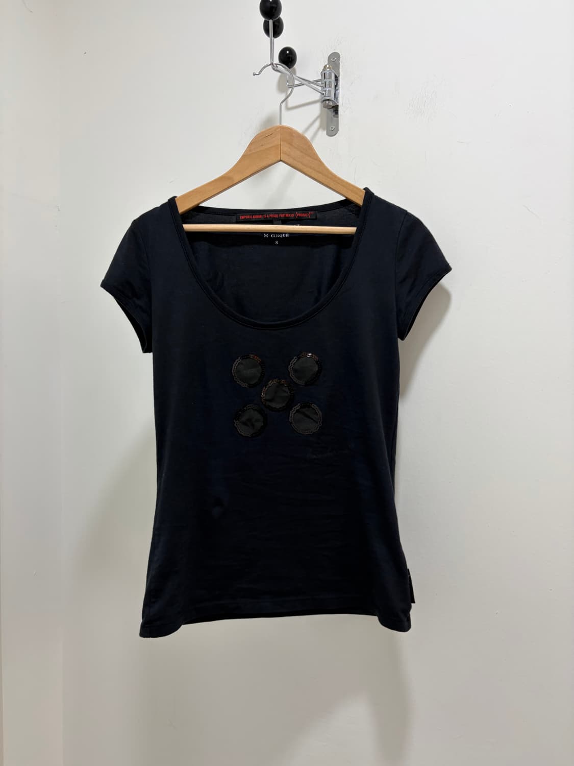 00s Emporio Armani cinque라인 반팔 티셔츠 상품이미지3