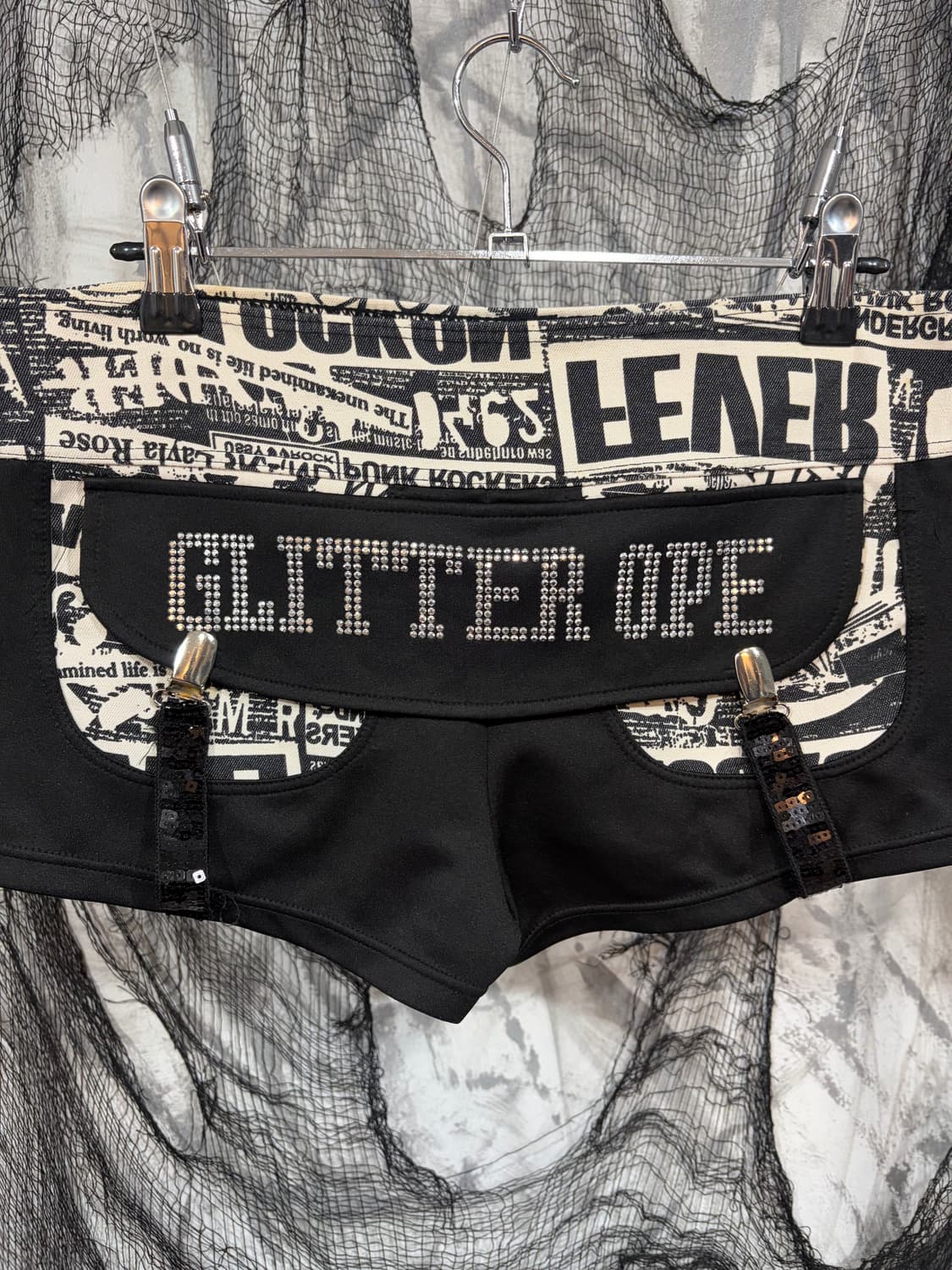 PUNK Onee Gyaru cubic short pants 상품이미지6