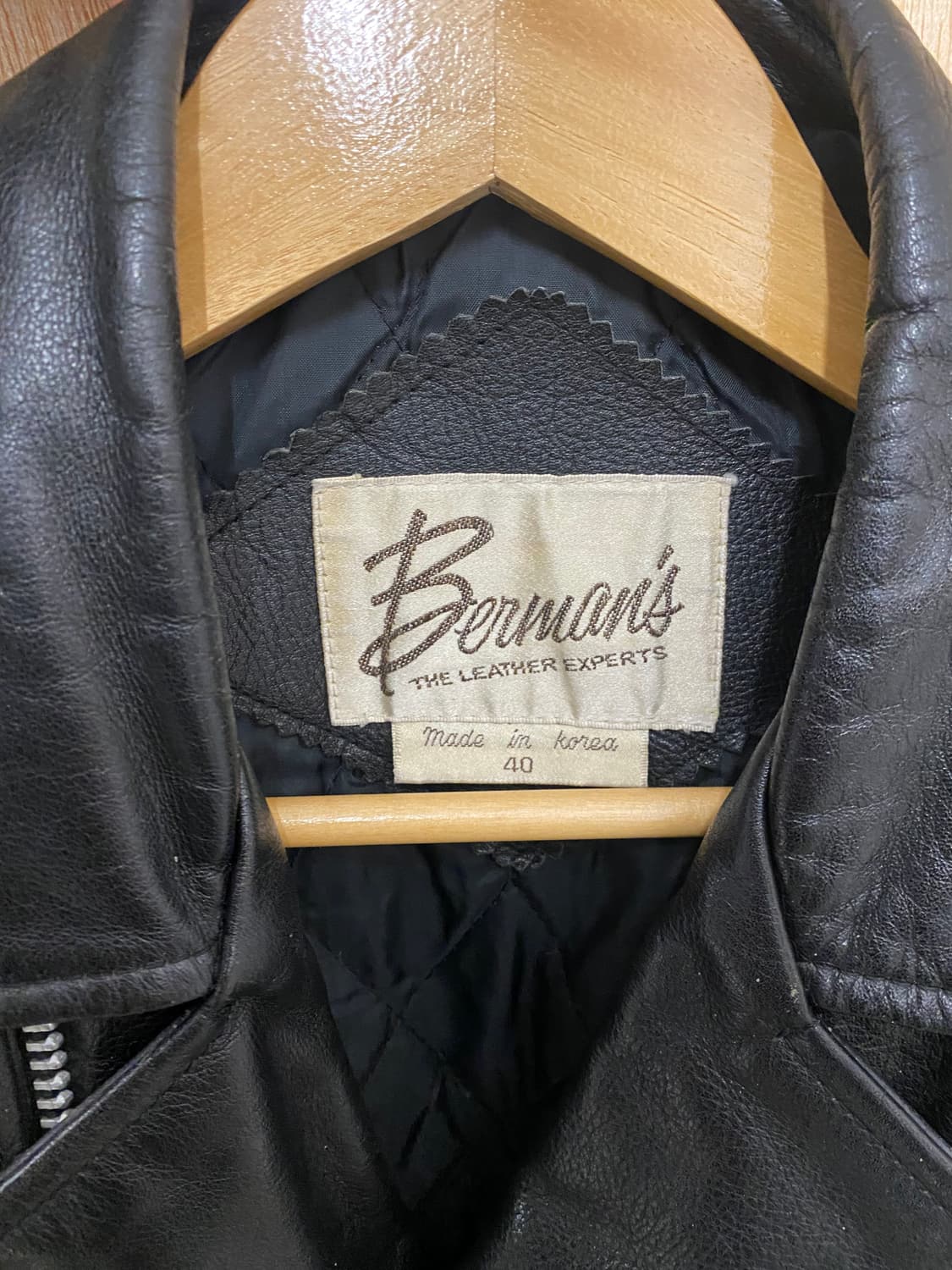 80's BERMAN'S double rider jacket 상품이미지7