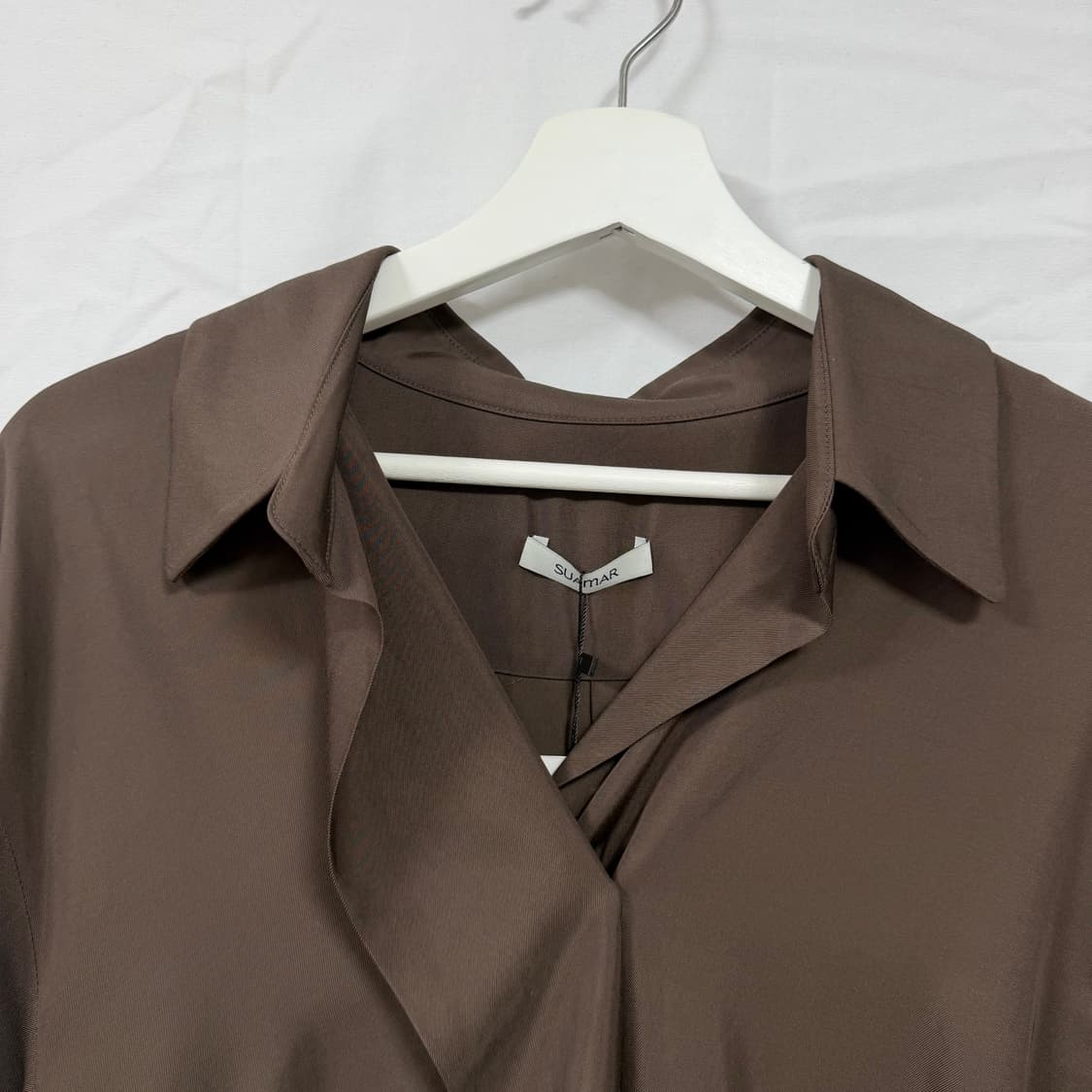 SUAMAR (수아마르) 오픈카라 투웨이 오버핏 셔츠 (새상품) 상품이미지6