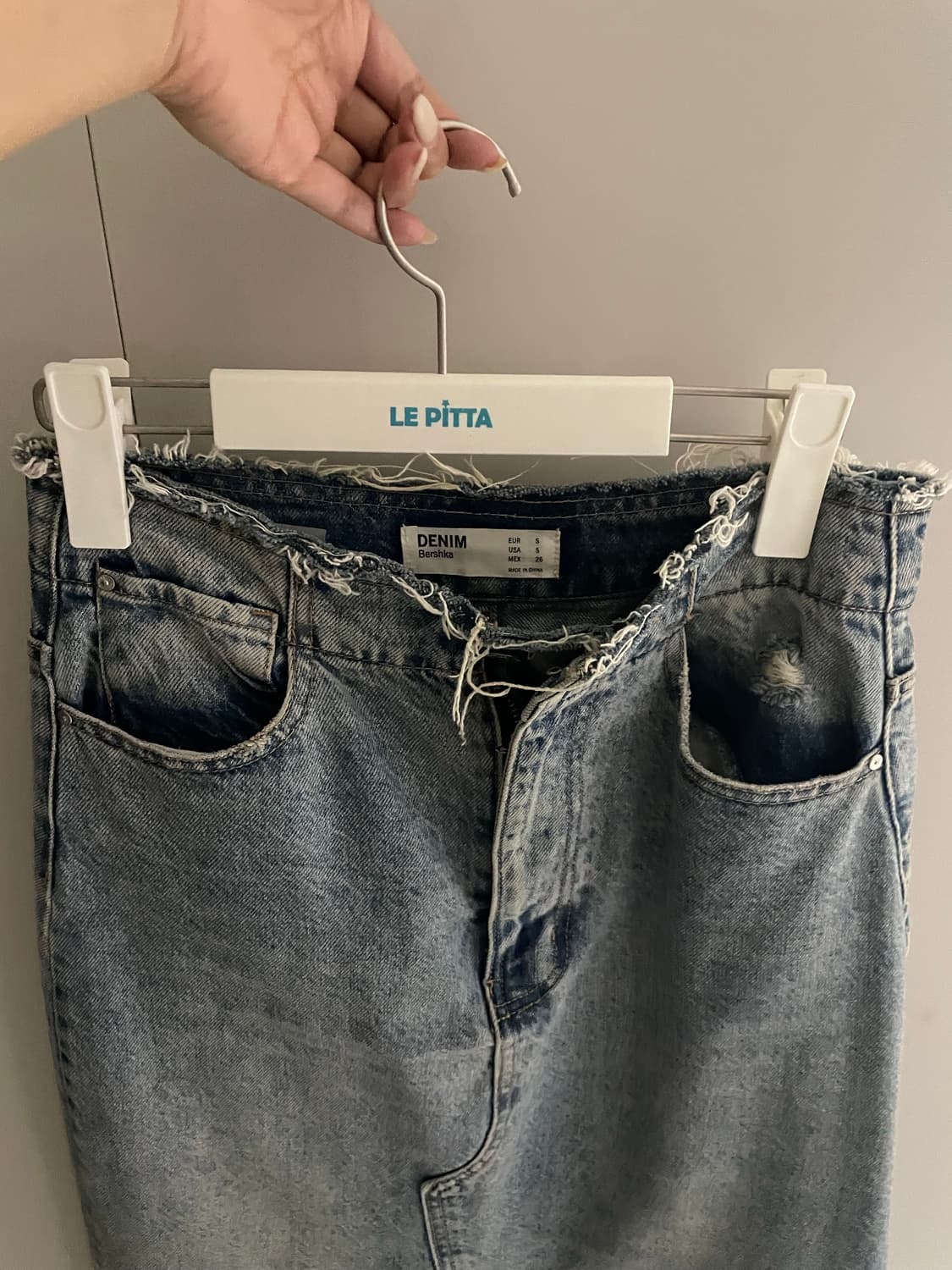 버쉬카 데님 롱 스커트 상품이미지2