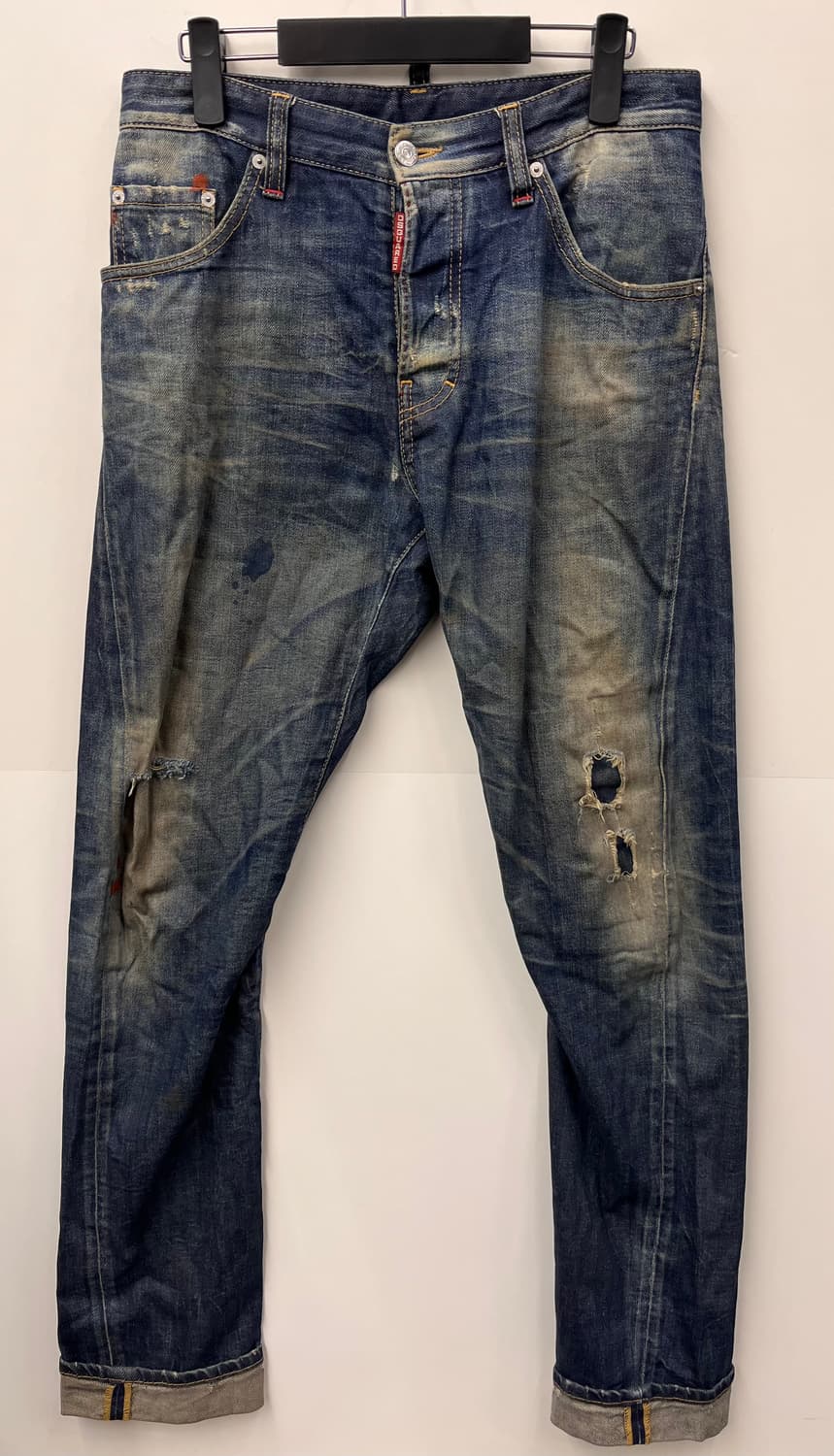 디스퀘어드2 데미지 워싱 데님 팬츠 44 상품이미지1
