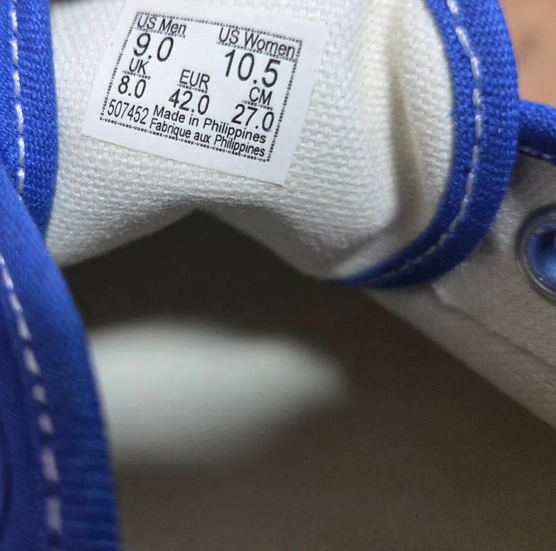 반스 어센틱 나일론 블루 270 상품이미지4