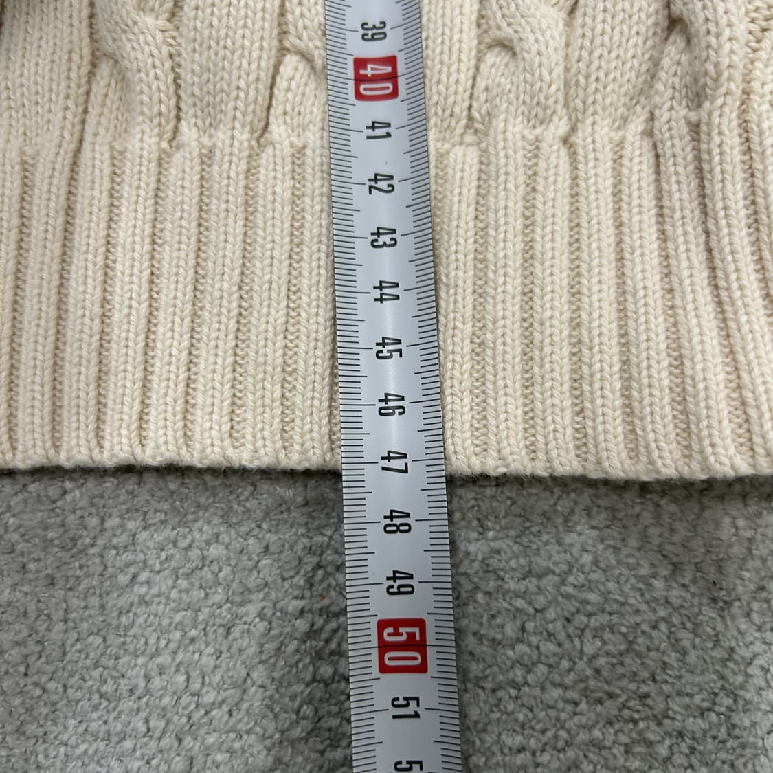 폴로 랄프로렌 케이블 니트 아이보리 xs 상품이미지8