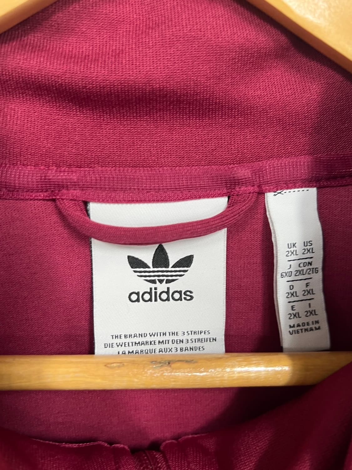 아디다스 플레임 스트라이크 버건디 트랙 져지 상품이미지4