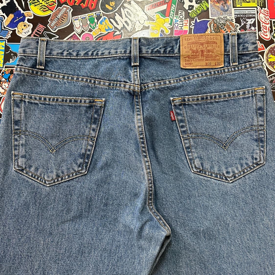 Early 00s 리바이스 505 블루 진 데님 팬츠 36 상품이미지3