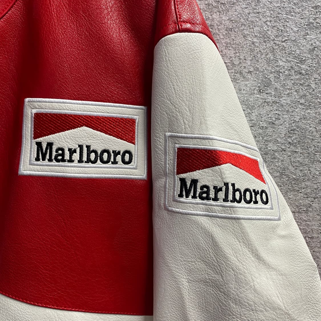 말보로 빅로고 레이싱 바이크 레더 자켓 B3697 상품이미지5