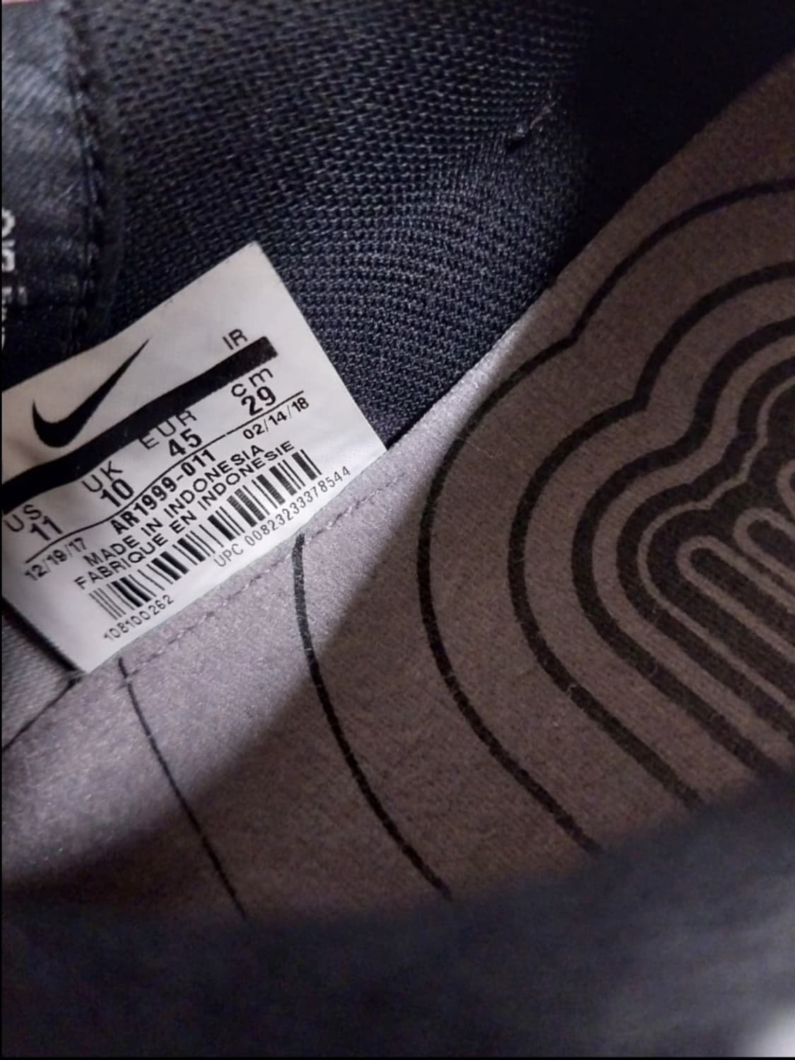 남성 나이키 샥스 그래비티 애트모스피어 썬더 그레이 운동화 (290) 상품이미지10