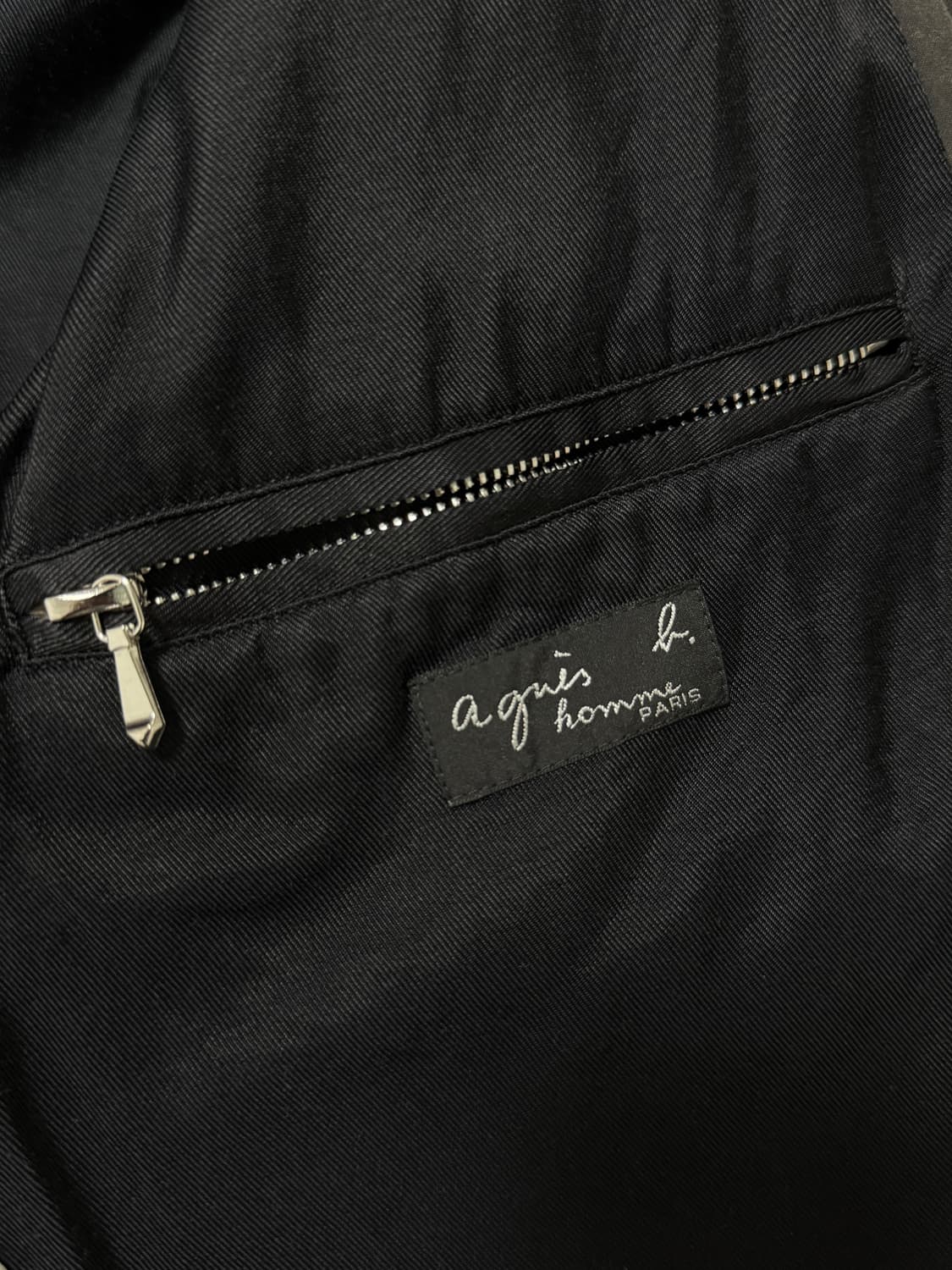 90s 아네스베 썬페이딩 하이넥 집업 블루종 워크자켓 상품이미지5