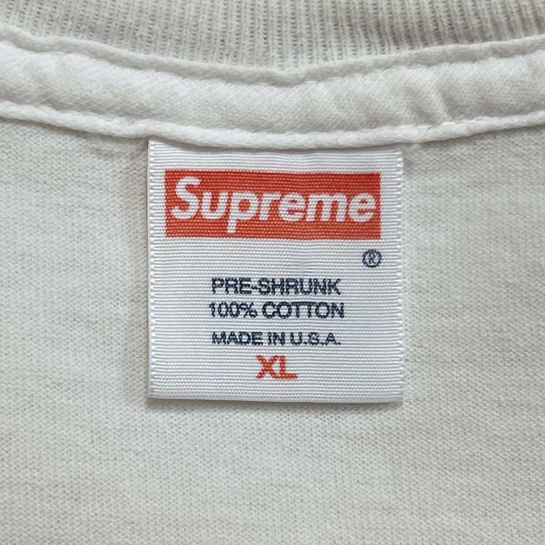 슈프림 2006 홀로그래픽 박스로고 티셔츠 흰빨 상품이미지4