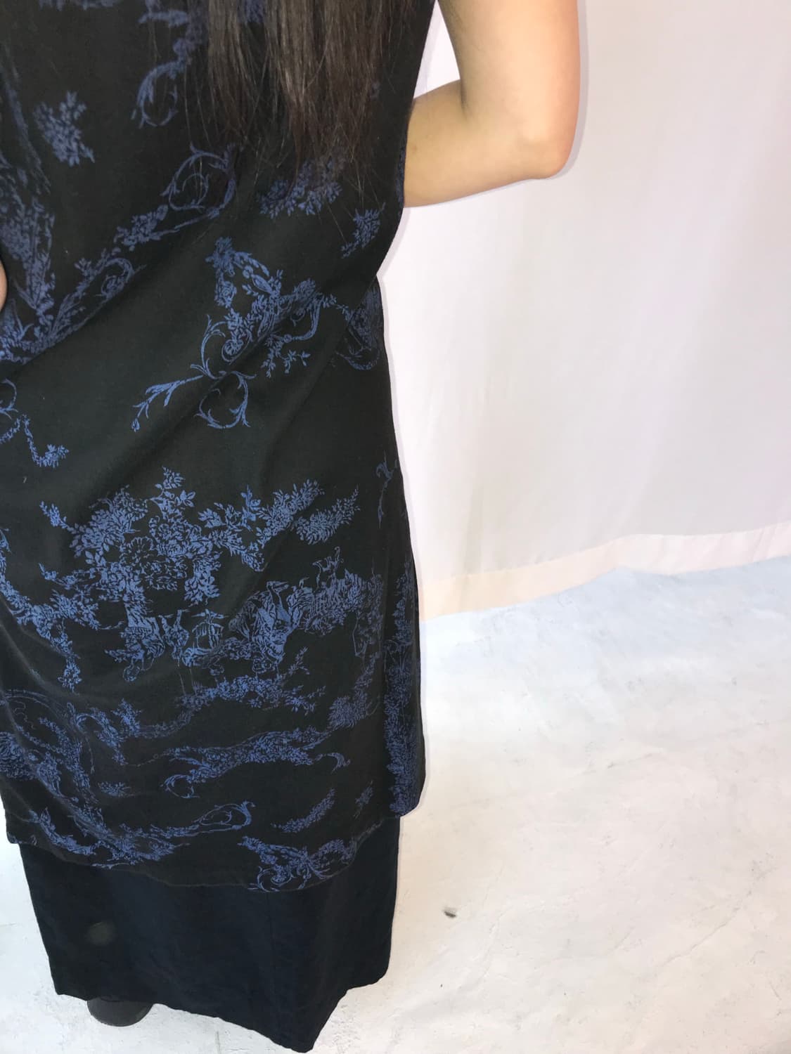 Ikuko 블루 플라워 나시 원피스 상품이미지4