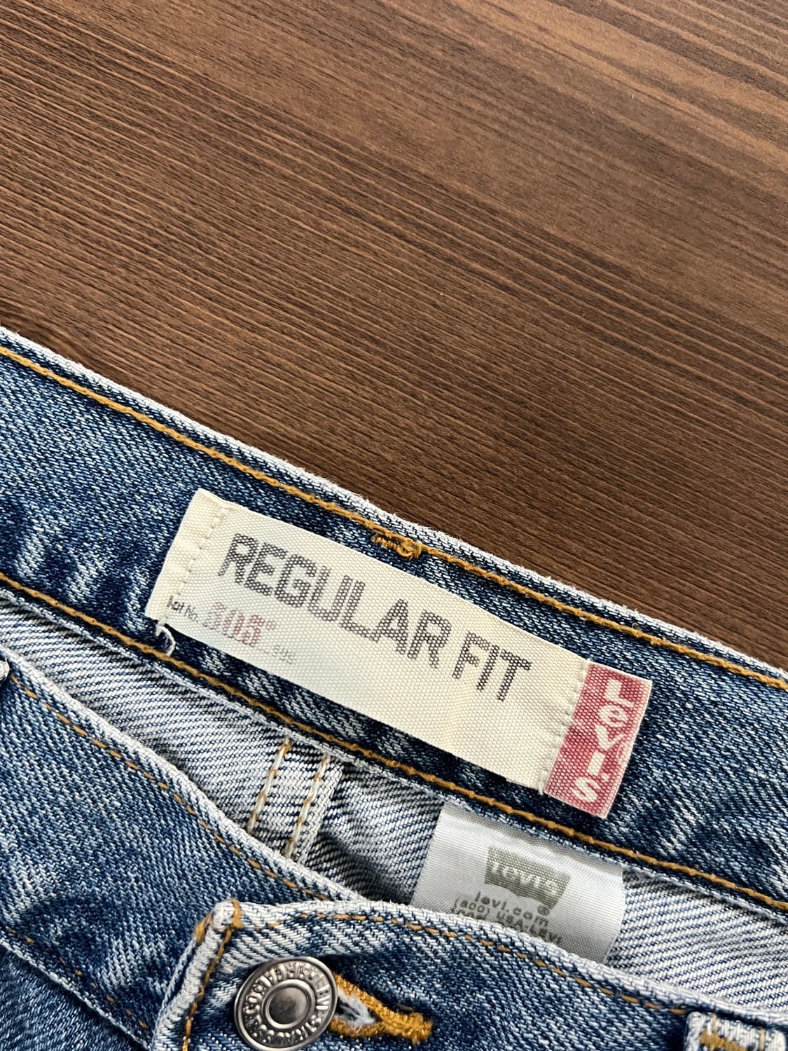 00s Levis 리바이스 505 레귤러 핏 연청 데님 팬츠  상품이미지6