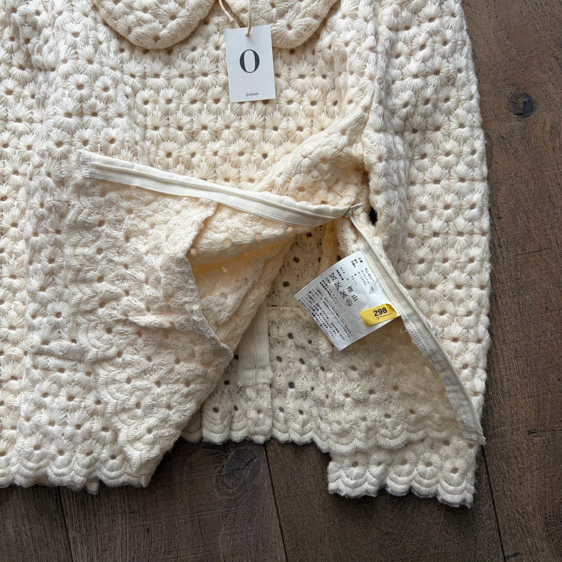 Needlepoint Round Collar Knit 상품이미지5