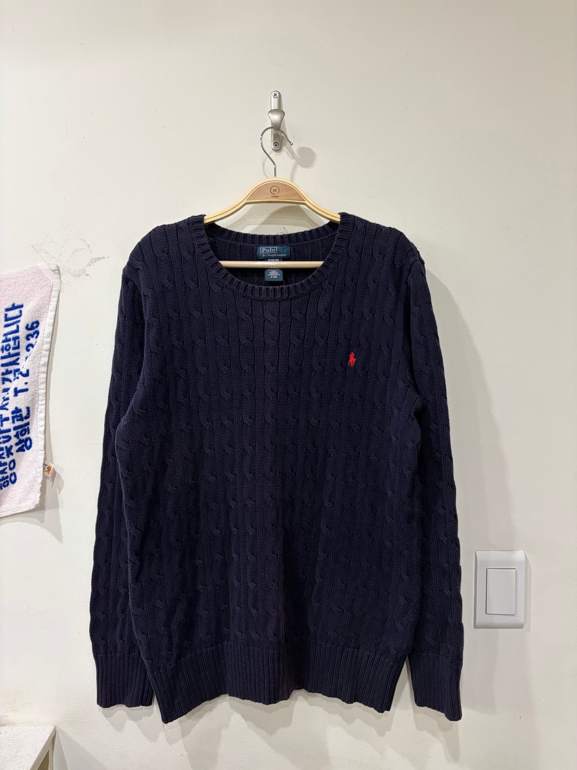 180. 폴로 꽈배기 니트 상품이미지1