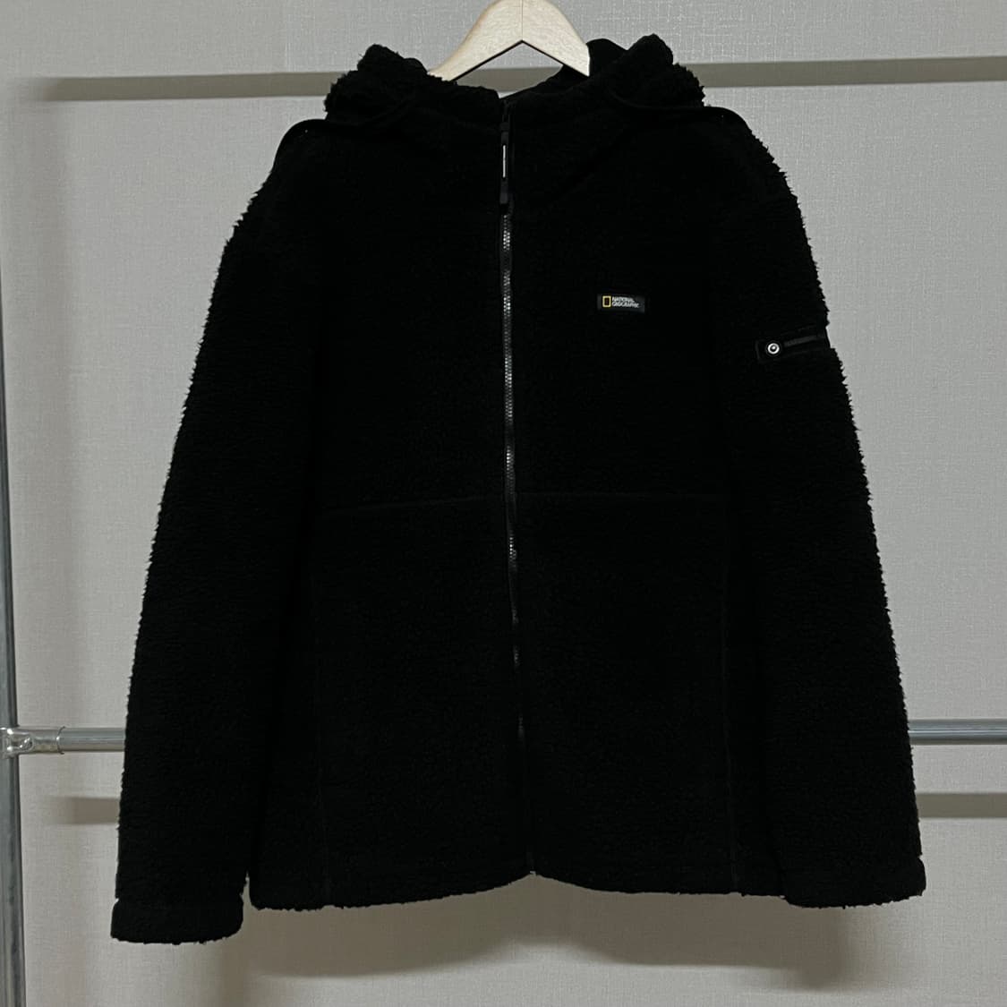 내셔널지오그래픽 블랙 후리스 집업 XL 상품이미지1