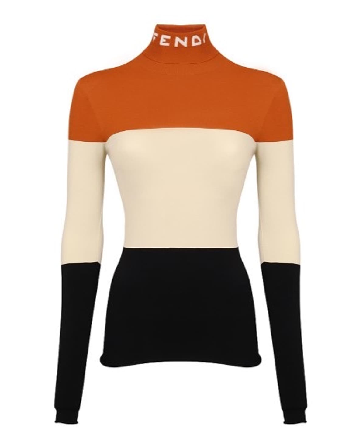 펜디 (FENDI) 스트라이프 블록 하이넥 니트 - 미착용 새상품 상품이미지4