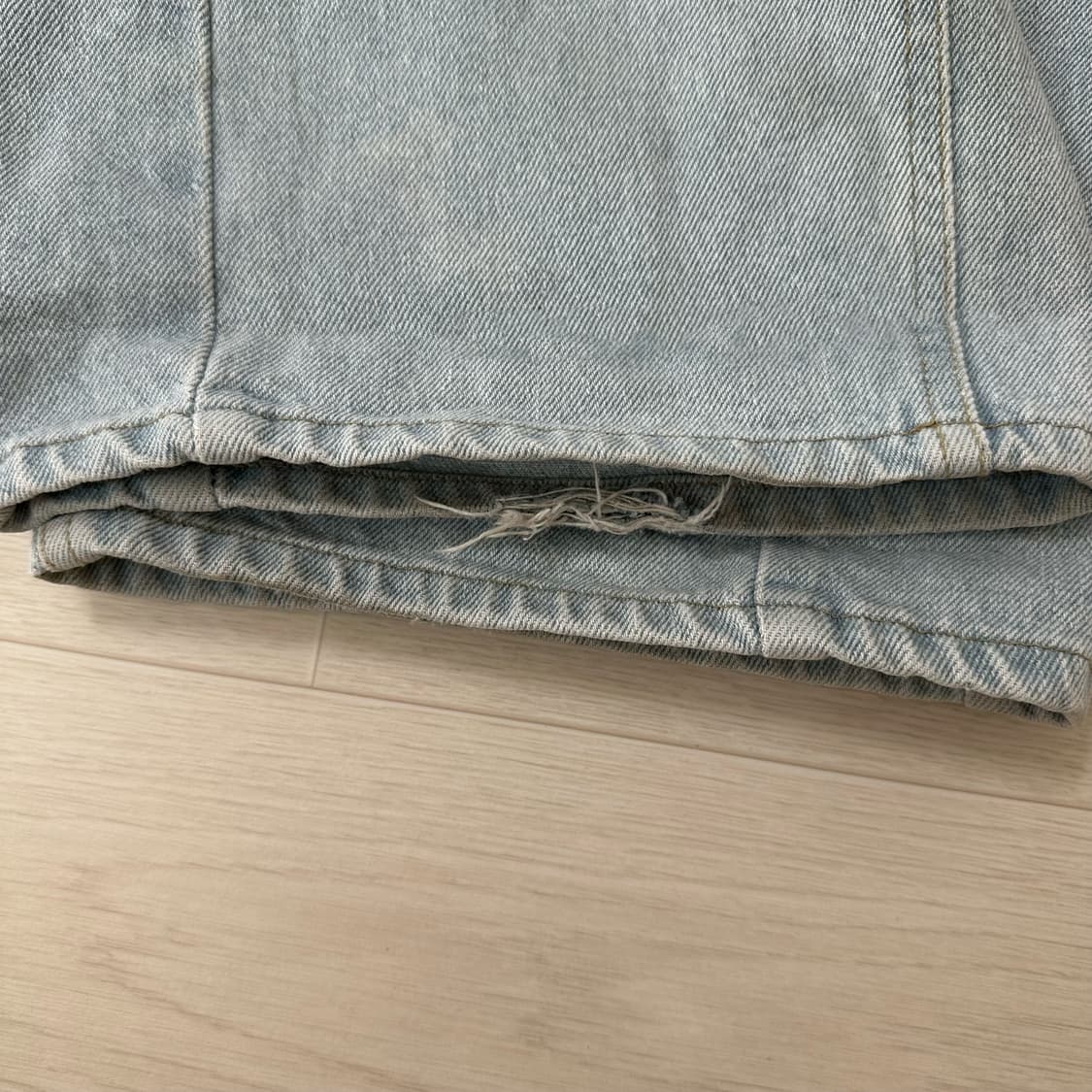 실사) 페일제이드 사이드 인시전 하이웨스트 데님 아이스불루 상품이미지6