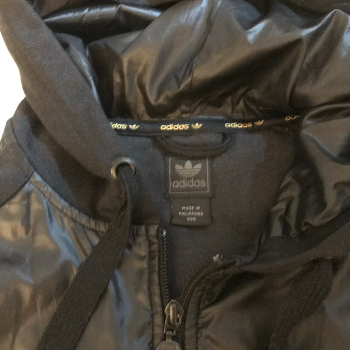 Adidas 아디다스 고스펑크 유광 금장 후드집업 상품이미지5