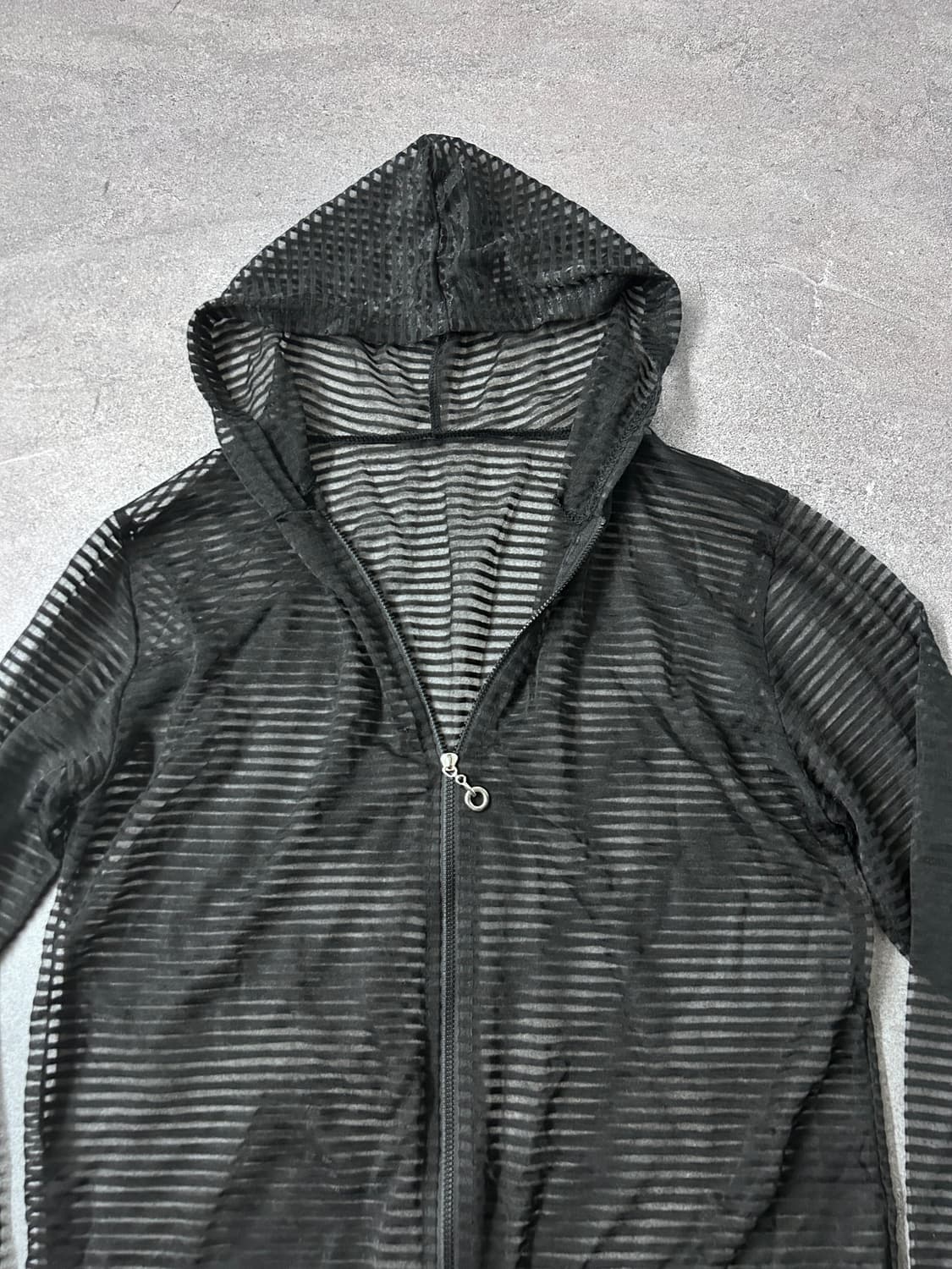 See-through Stripe Hoodie Zip-Up 상품이미지5