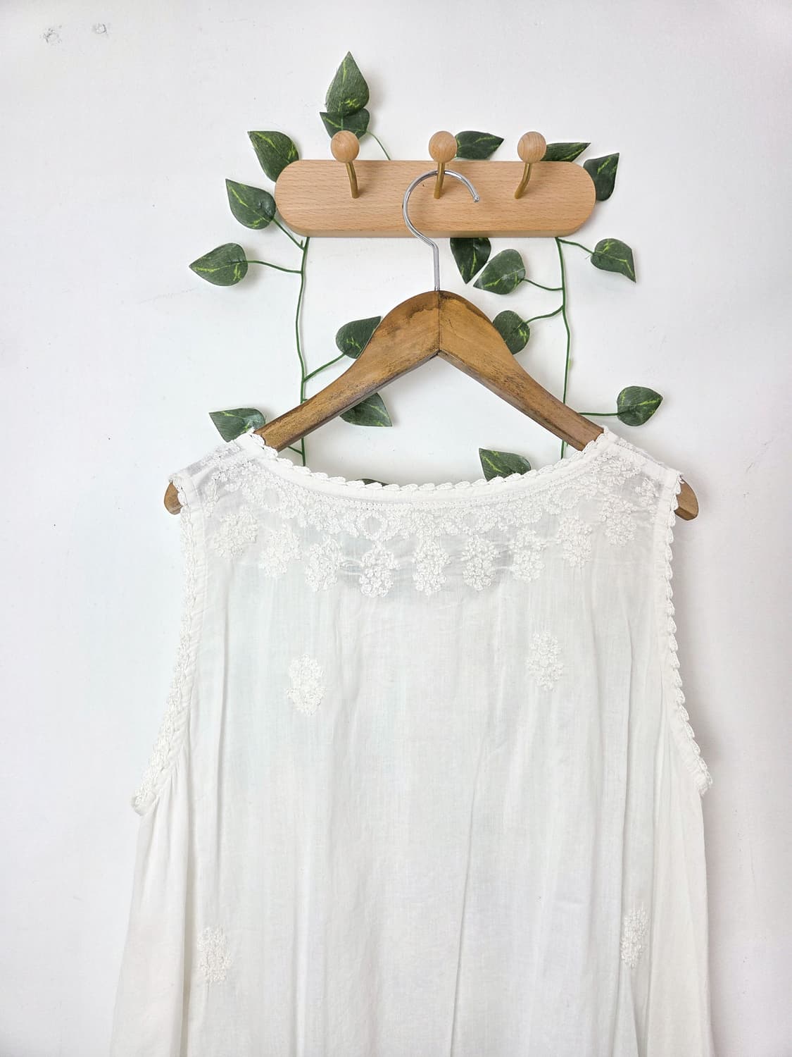 자수 디테일 아사면 원피스 상품이미지6